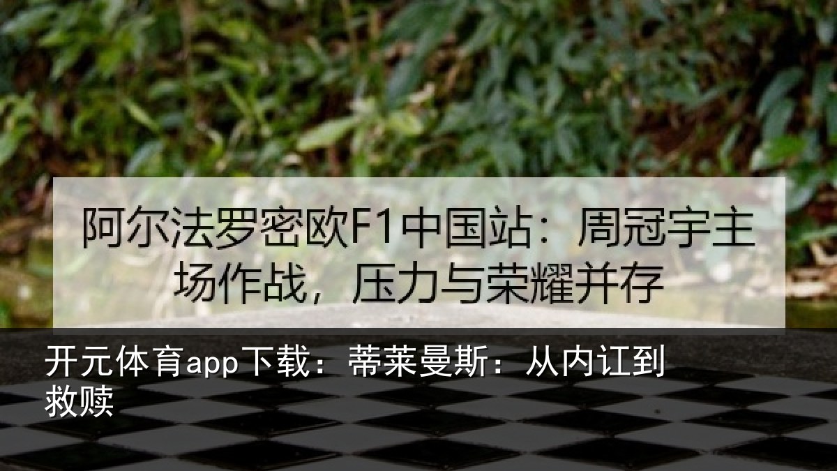 开元体育app下载:蒂莱曼斯:从内讧到救赎